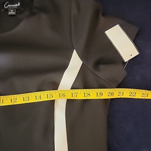 Connected Apparel womwn's black and white mature wear dress plus size 16 NWT - Picture 8 of 11